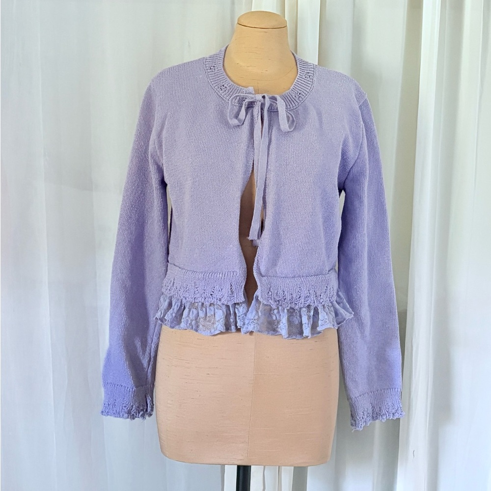 Zara Light Purple Knit Sweater
